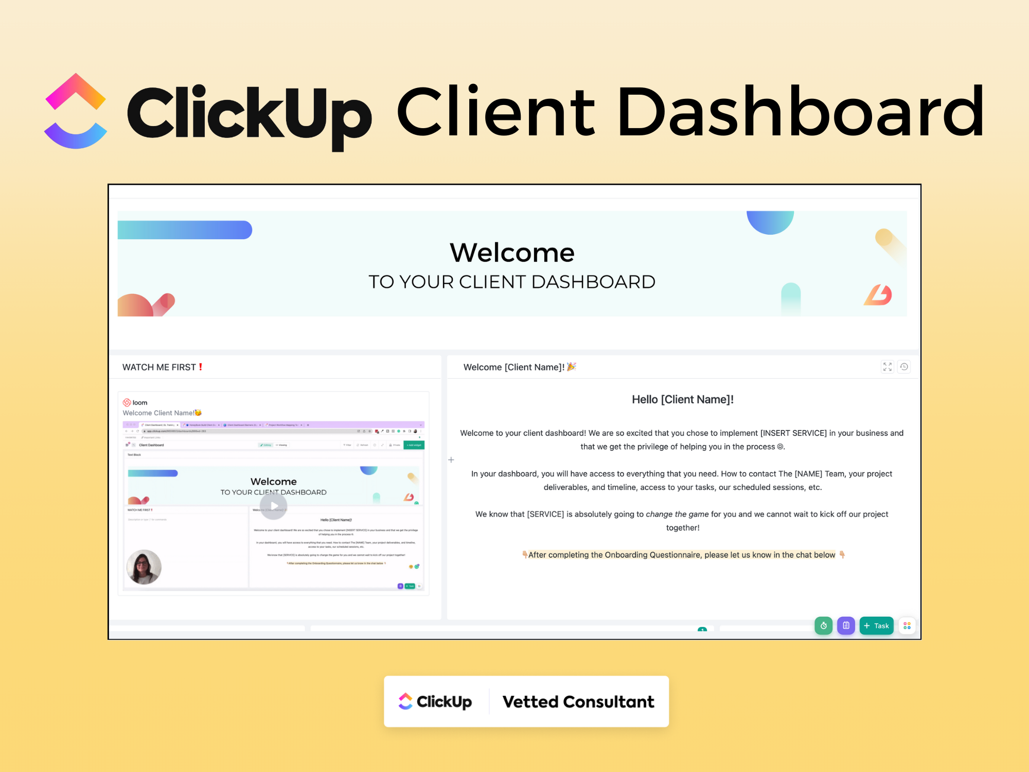 How to Build a Client Dashboard in ClickUp DaSilva Life